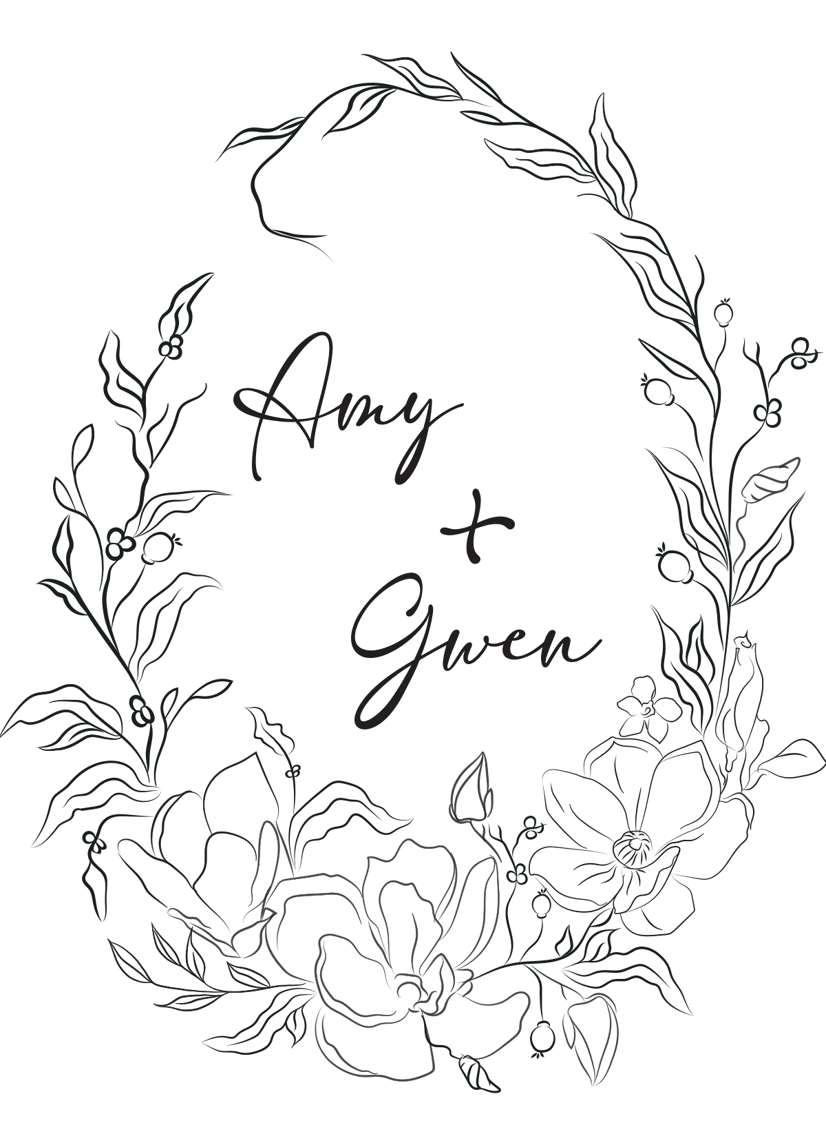 ADELIA · Oval Wreath