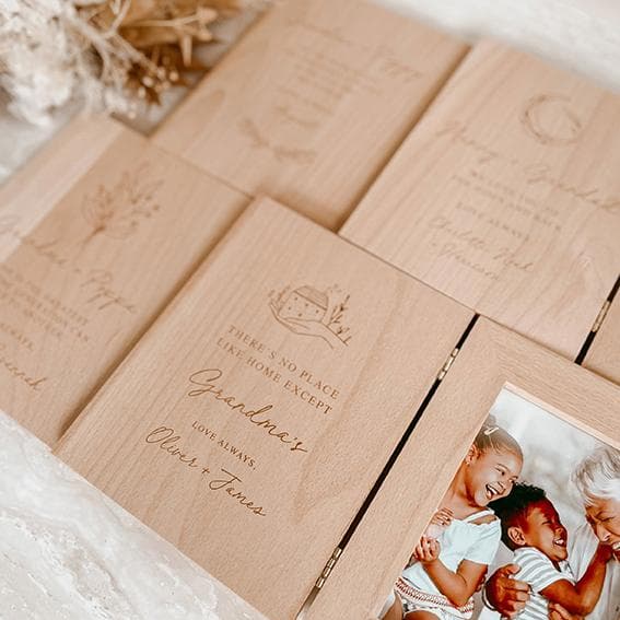 Snap, Store, and Share Your Memories: Personalized Wooden Snapbooks