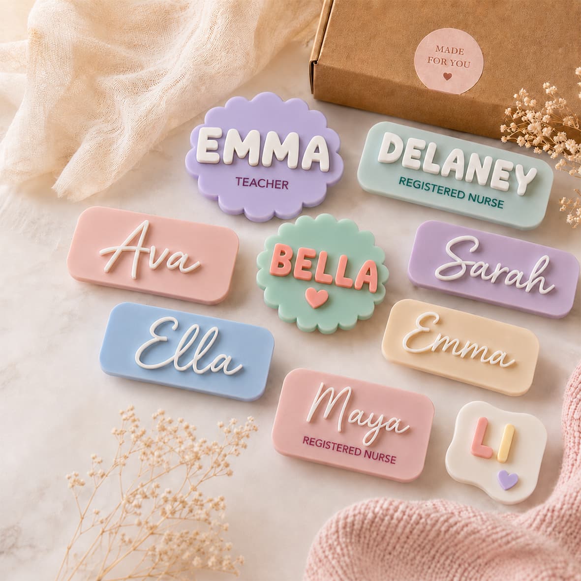 3D Acrylic Name Tag