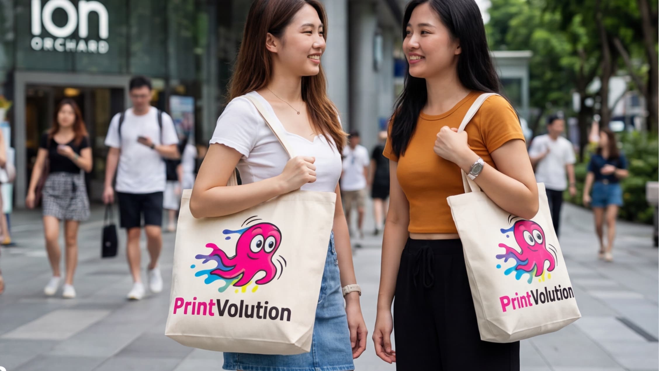 Tote Bag printing in Singapore by Printvolution Tote Bag printing in Singapore by Printvolution
