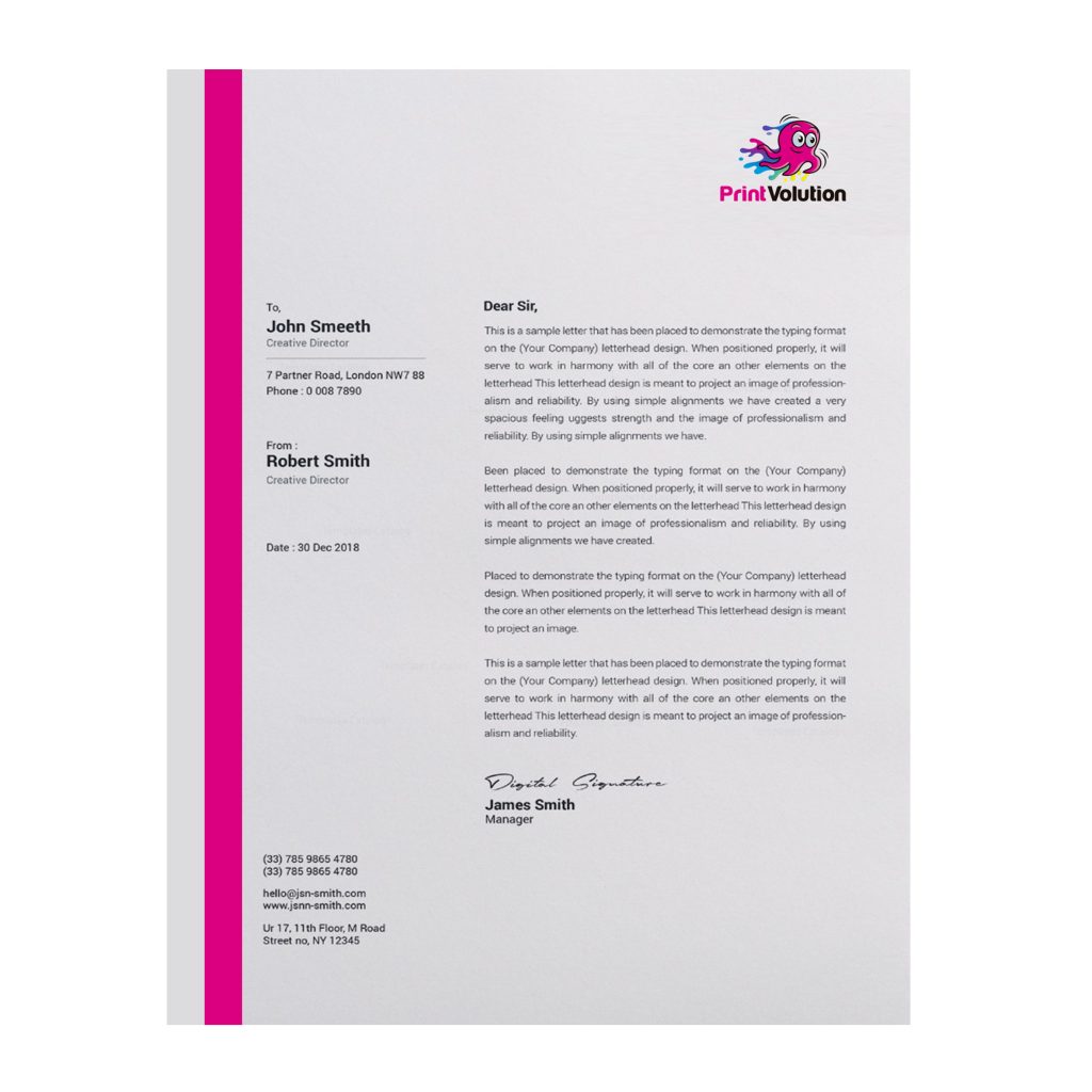 Download Make an impression with Letterhead printing that makes a ...