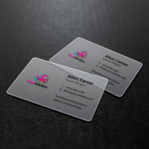 Frosted Card