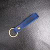 Leather Keychain Holder - Blue