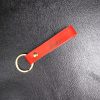 Leather Keychain Holder - Red
