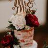 white and red rose bouquet