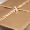 Gray Box With Silver Ribbon