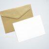 white printer paper on brown envelope