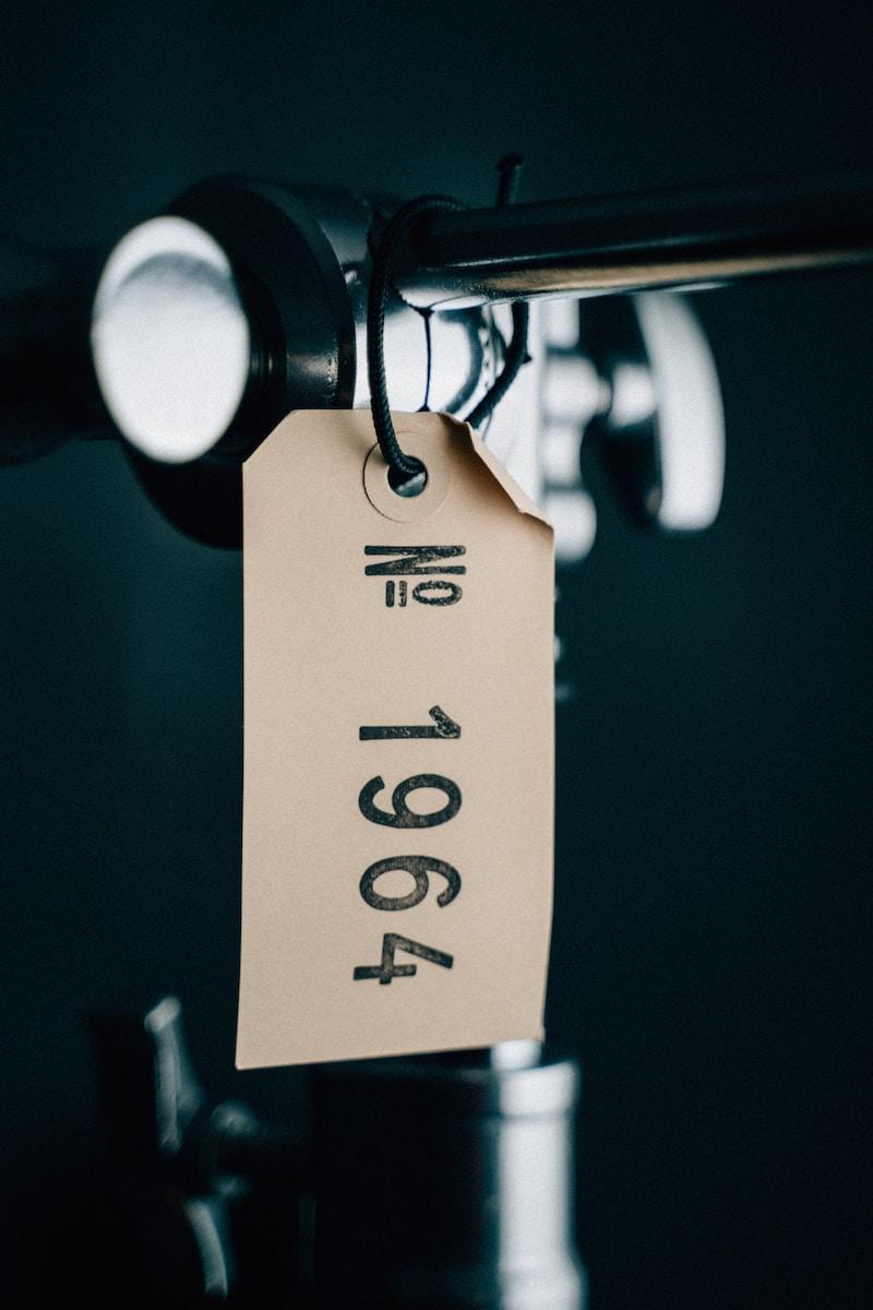 a price tag attached to a wine bottle