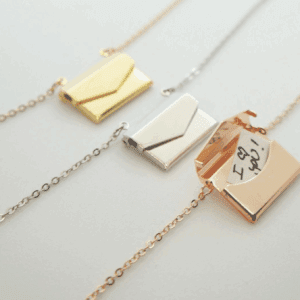 Secret Message Envelope Necklace