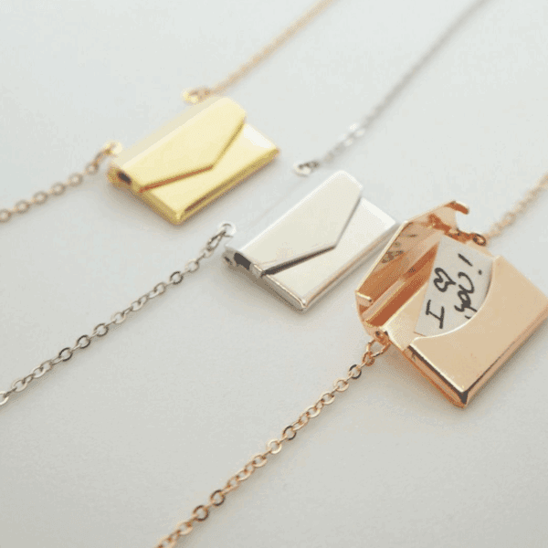 Secret Message Envelope Necklace