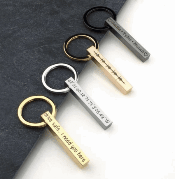 3D Bar Keychain