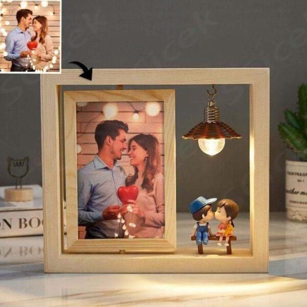 360 Rotating Figurine Photo Frame